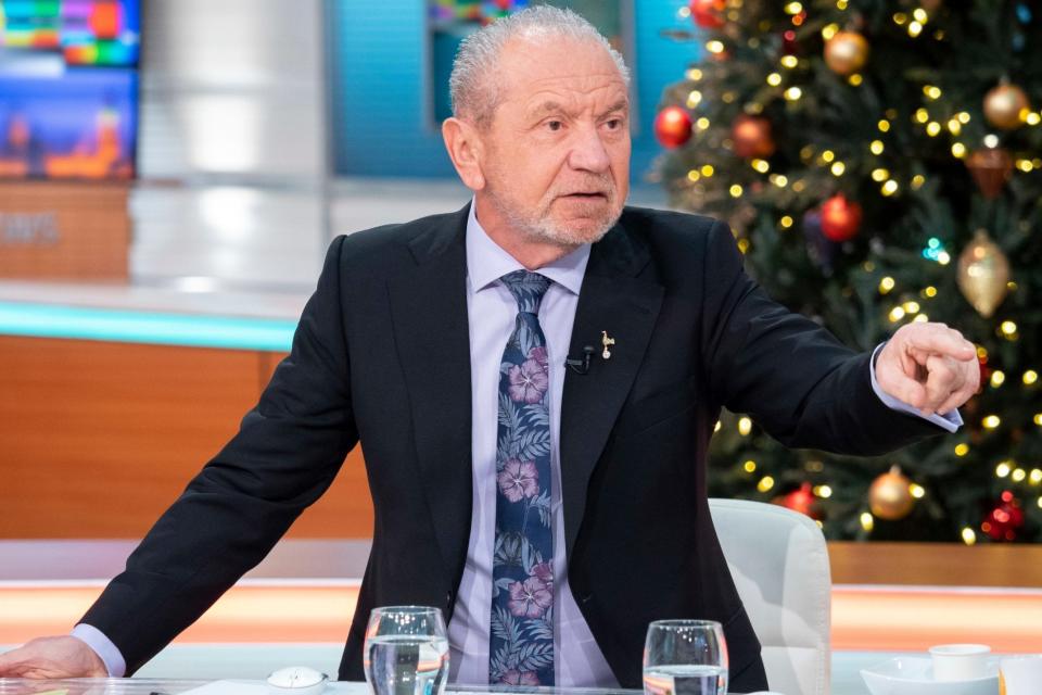 Lord Alan Sugar has confessed he has only ever changed “two or three” nappies in his life despite being a father-of-three.The Apprentice star claimed he has not been a “modern father” and left the unpleasant job to his wife and later a nanny.The 72-year-old business tycoon and entrepreneur also admitted he had not been present for the birth of his first son because he had been playing tennis.Speaking to Piers Morgan on his Life Stories programme, Lord Sugar said: "I was not at the birth of Simon, the eldest."I was playing tennis. And I must admit I was not the modern day father."> Piers vs. Peer - Piers Morgan’s Life Stories with Lord Sugar. This Saturday, 22nd June at 9.35pm on ITV. LifeStories pic.twitter.com/Ra2VpQgNea> > — Andrew Bloch (@AndrewBloch) > > June 19, 2019Asked how many nappies he had changed, he replied: "Maybe two or three."But by the time we were onto the third (child) not even Ann changed the nappies. We had help."Lord Sugar shares three children, Simon, Daniel and Louise, with his wife Ann.During a combative exchange with Morgan, who he regular spars with on Twitter, Lord Sugar expressed regret over not being present during his children's early years.Asked whether he had any regrets over the amount of time he spent at work, he said: "Compared to the modern father? Yeah."I was out working and I wouldn't get home until eight o'clock at night."The thing is that we are very normal people. We kept the children grounded and that's why they are normal people."That's an achievement. That's bigger than making the hundreds of millions or whatever you want to talk about."Questioned over how much he is worth, he refused to reveal the total but said he could write a £150 million cheque.Piers Morgan's Life Stories airs on Saturday at 9.35pm on ITV.Additional reporting by Press Association