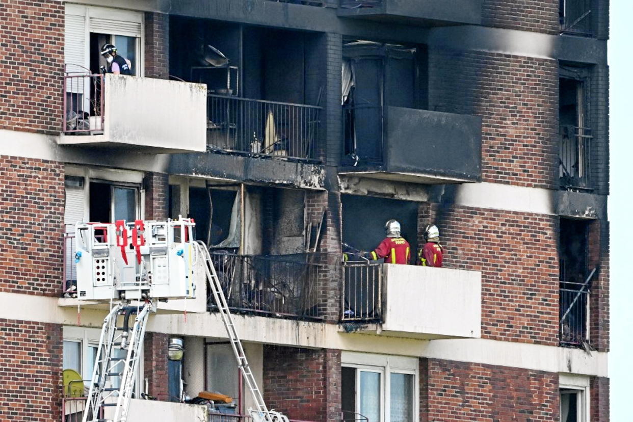 L’incendie a eu lieu dans une commune de la Seine-Saint-Denis, au nord de Paris.  - Credit:STEFANO RELLANDINI / AFP