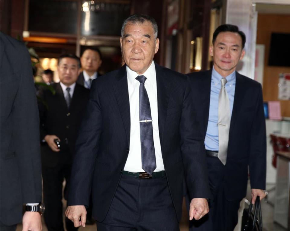 國防部長邱國正14日前往立法院備詢。（姚志平攝）