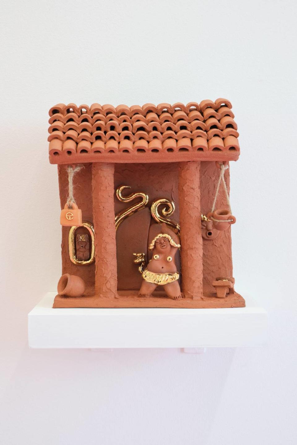 “Brodel Del Barrio” by artist Joel Gaitan on display at KDR, a gallery in Allapattah.