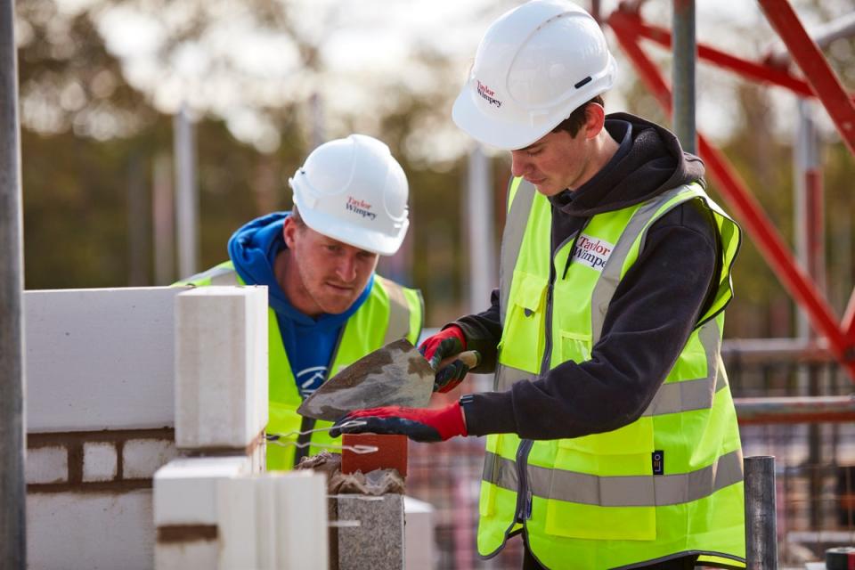 Housebuilding giant Taylor Wimpey has recorded lower revenues  (PA Media)