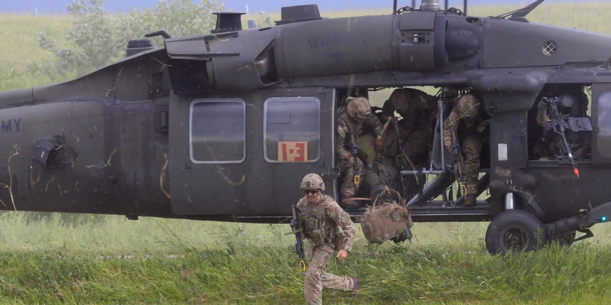 US soldiers troops NATO Suwalki Gap Lithuania