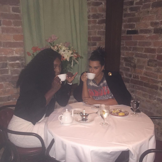 Serena Williams and Kim Kardashian