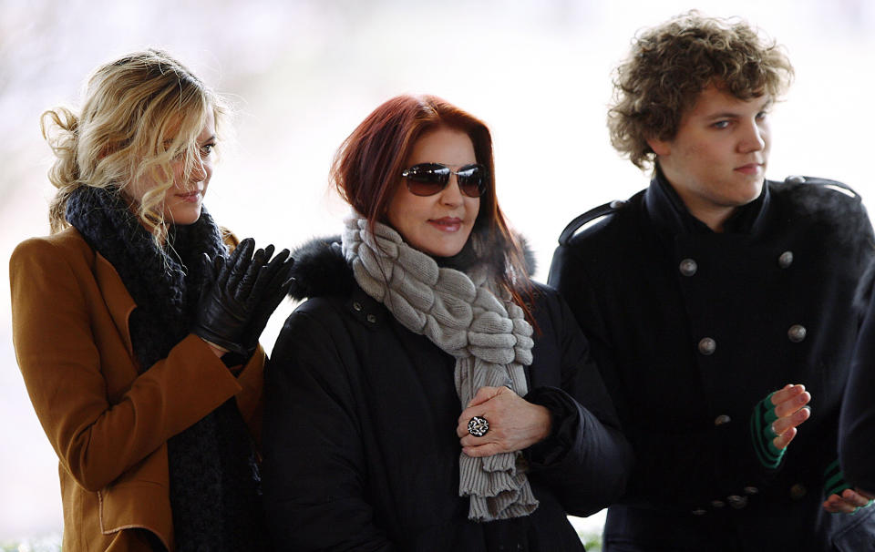 Priscilla Presley, Riley Keough, Benjamin Keough (Lance Murphey / EPA / Shutterstock)