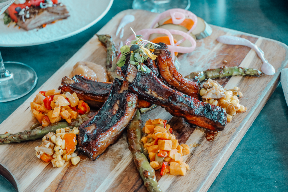 Smoked Duroc ribs are on the special barbecue menu at Fern Street Wine Bar in West Palm Beach.