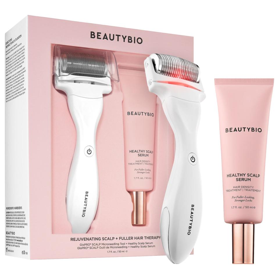 <p><strong>BeautyBio</strong></p><p>sephora.com</p><p><strong>$249.00</strong></p><p><a href="https://go.redirectingat.com?id=74968X1596630&url=https%3A%2F%2Fwww.sephora.com%2Fproduct%2Fbeautybio-rejuvenating-scalp-fuller-hair-therapy-set-P463792&sref=https%3A%2F%2Fwww.townandcountrymag.com%2Fstyle%2Fbeauty-products%2Fg35255030%2Fhealthy-hair-tips%2F" rel="nofollow noopener" target="_blank" data-ylk="slk:Shop Now;elm:context_link;itc:0;sec:content-canvas" class="link ">Shop Now</a></p>