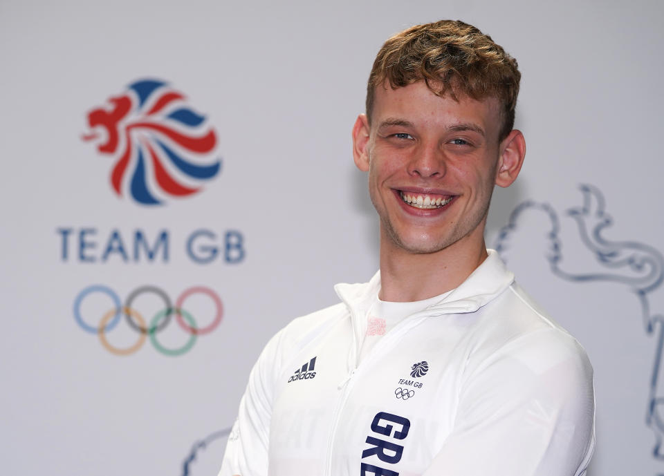 Matthew Richards during the kitting out session for the Tokyo Olympics 2020 at the Birmingham NEC, UK. Picture date: Wednesday June 16, 2021.