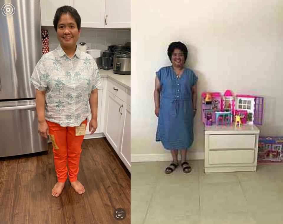 In images provided by her mother Supee Spindler, Nisarat Jittasonthi, left, is shown in their home sporting a new outfit for her birthday July 24, 2020, and in her room at a Salvation Army shelter in Palm Beach County on her birthday in 2021. Spindler said the image from Palm Beach County was emailed to her by Jittasonthi’s case worker.