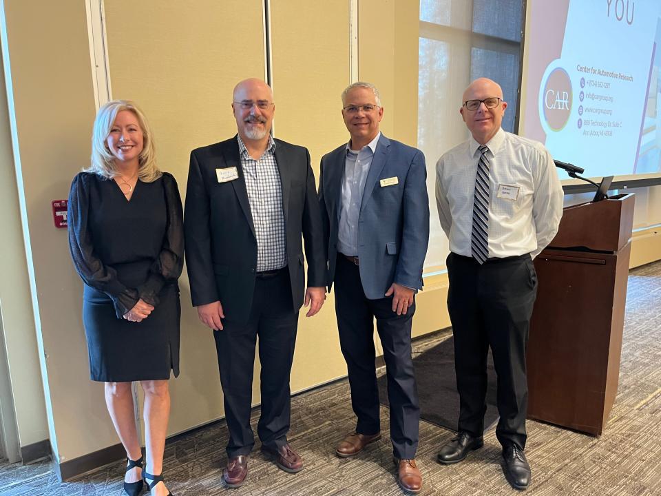 Executive Committee members of the Sandusky County Economic Development Corp. are, from left, Beth Hannam, Hans Rosebrock, Kendall Rieman and Brian Geffe.