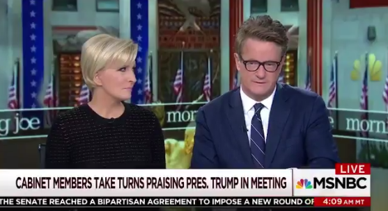 Mika Brzezinski and Joe Scarborough (Screengrab via MSNBC)