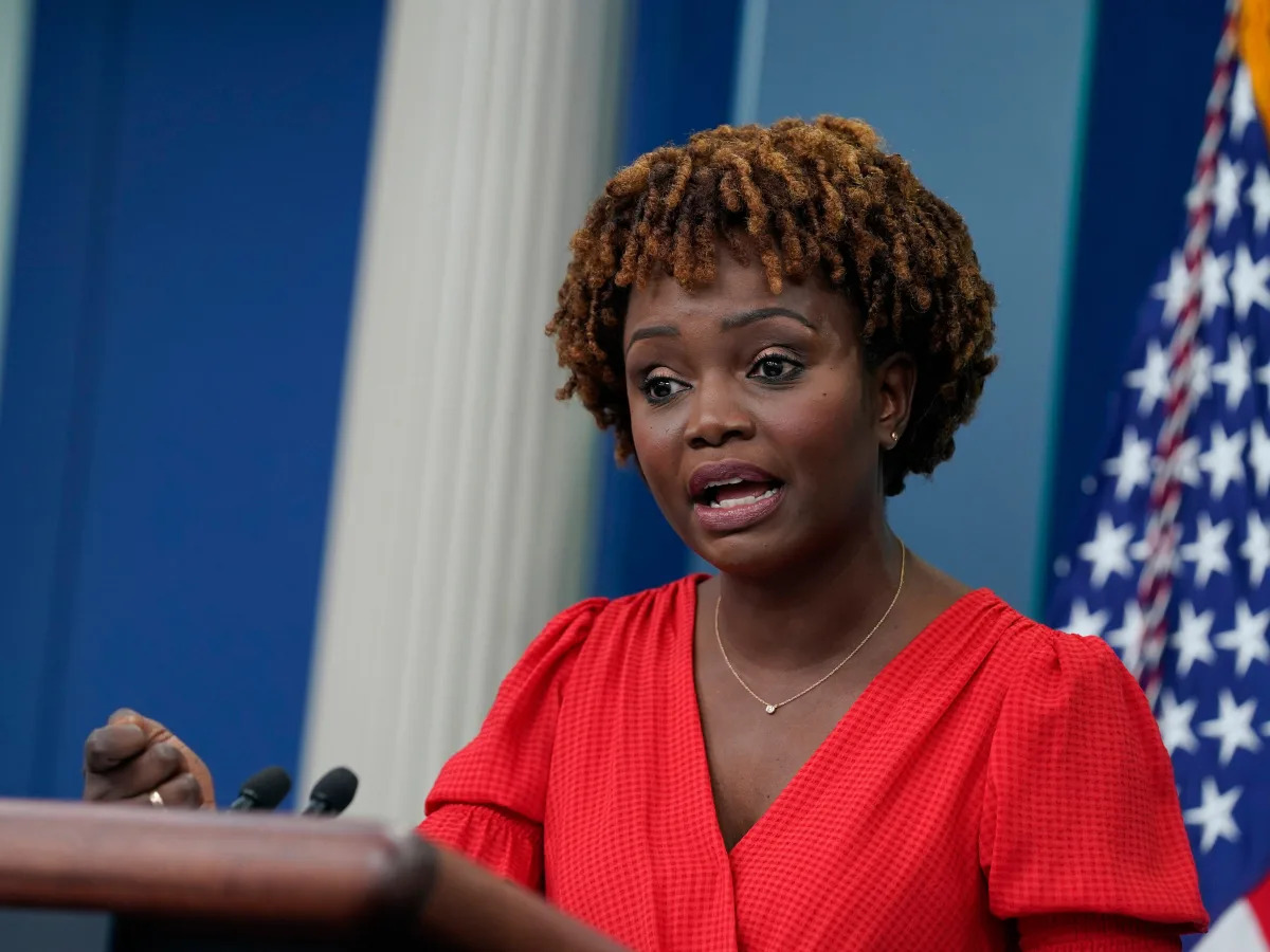 White House press secretary Karine Jean-Pierre interrupts COVID-19 coordinator t..