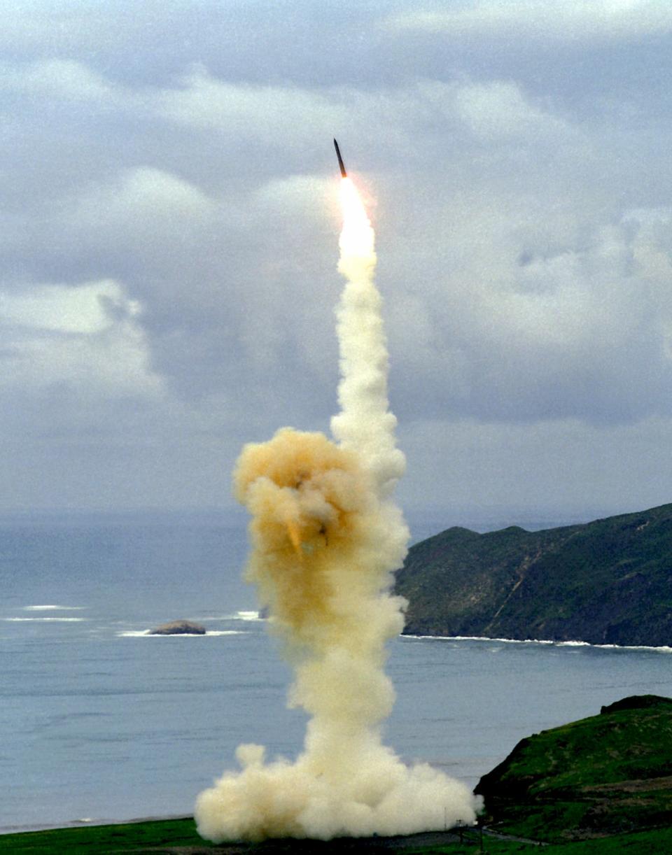 義勇兵三型洲際彈道飛彈(Minuteman III)。(圖：維基百科)