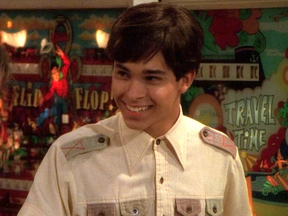 Wilmer Valderrama as Fez on the series premiere of "That '70s Show."