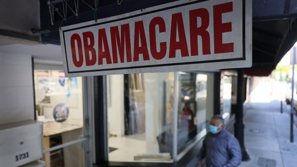A site offering ObamaCare sign ups