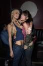 <p>Paris Hilton and Nicole Lenz at the The Viper Room in Hollywood, California on March 12, 2003.</p>