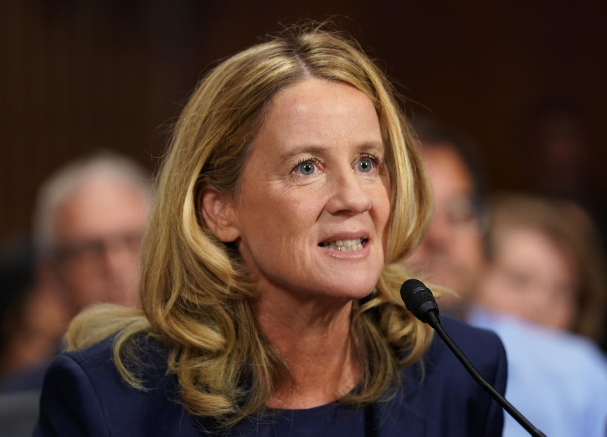 Professor Christine Blasey Ford delivered an emotional testimony accusing Judge Brett Kavanaugh of sexual assault. (Photo: Getty Images)