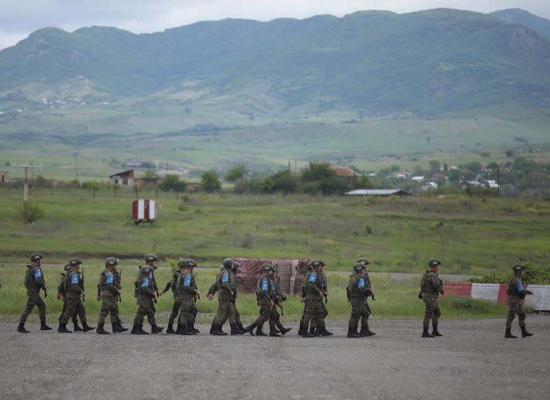 Russian troops leave Karabakh