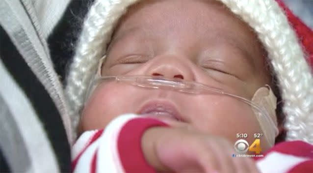 It is estimated that Cayden weighed approximately 700 grams when he was born. Source: KCNC-TV