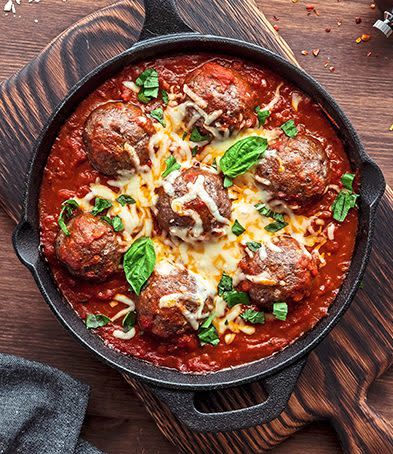 Keto meatball skillet