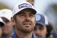 Louis Oosthuizen, of South Africa, watches his shot from the 14th fairway during the final round of the U.S. Open Golf Championship, Sunday, June 20, 2021, at Torrey Pines Golf Course in San Diego. (AP Photo/Jae C. Hong)