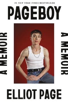 A book featuring a man in jeans and white vest on cover.