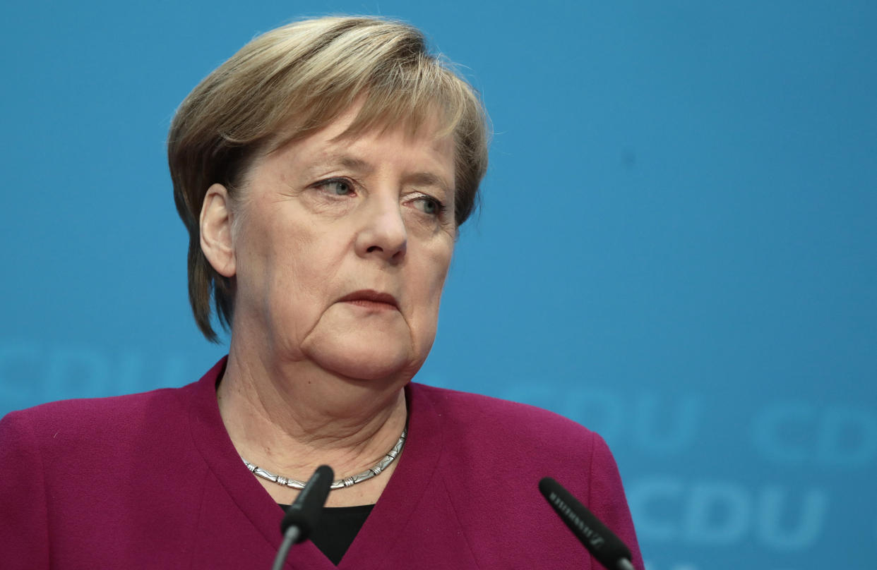 Angela Merkel kündigt ihren Rückzug an (Bild: dpa)