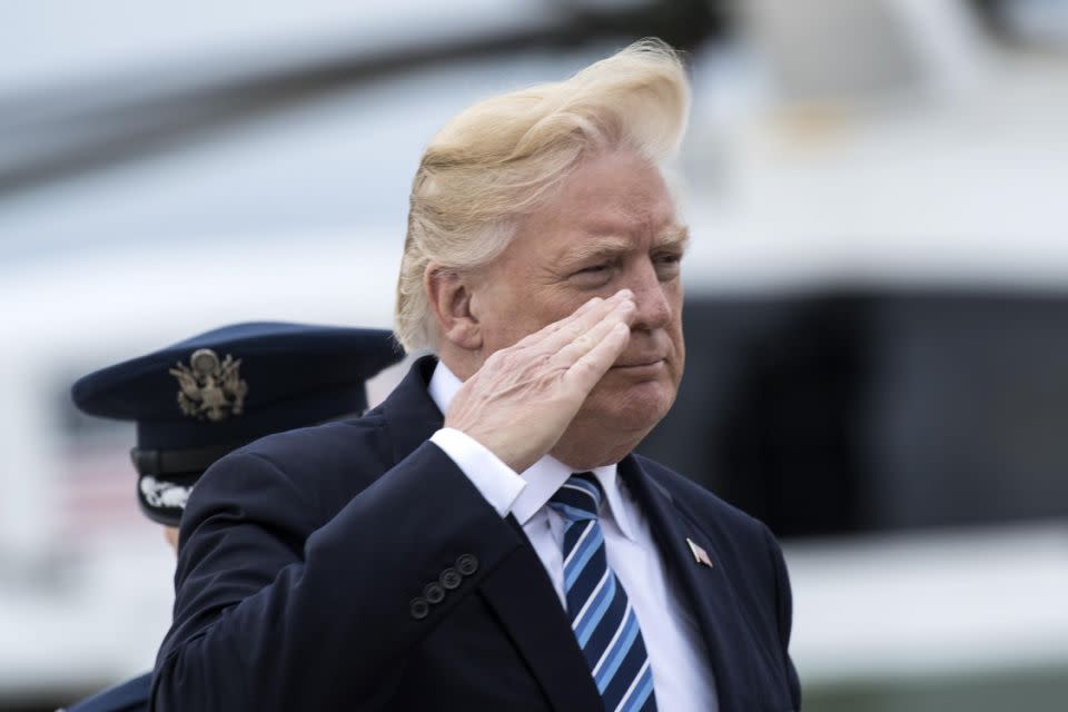 Social media went into meltdown this week over the President's hair. Photo: Getty