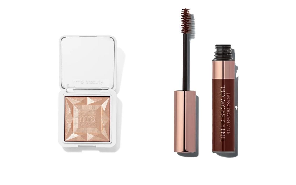 RMS Beauty Redimension Hydra Dew Luminizer and Anastasia Beverley Hills Tinted Brow Gel