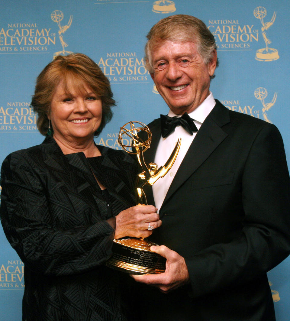 Grace Anne Dorney Koppel, who has COPD, with her husband, Ted Koppel. (Photo: Tina Fineberg/AP Photo)