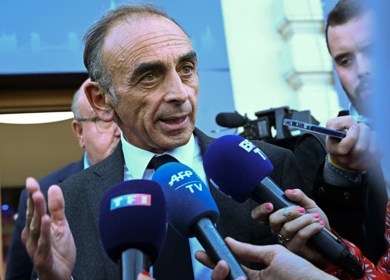 Eric Zemmour à Budapest, le 24 septembre 2021, où il avait été invité à une réunion de la droite conservatrice et identitaire hongroise - Attila KISBENEDEK © 2019 AFP