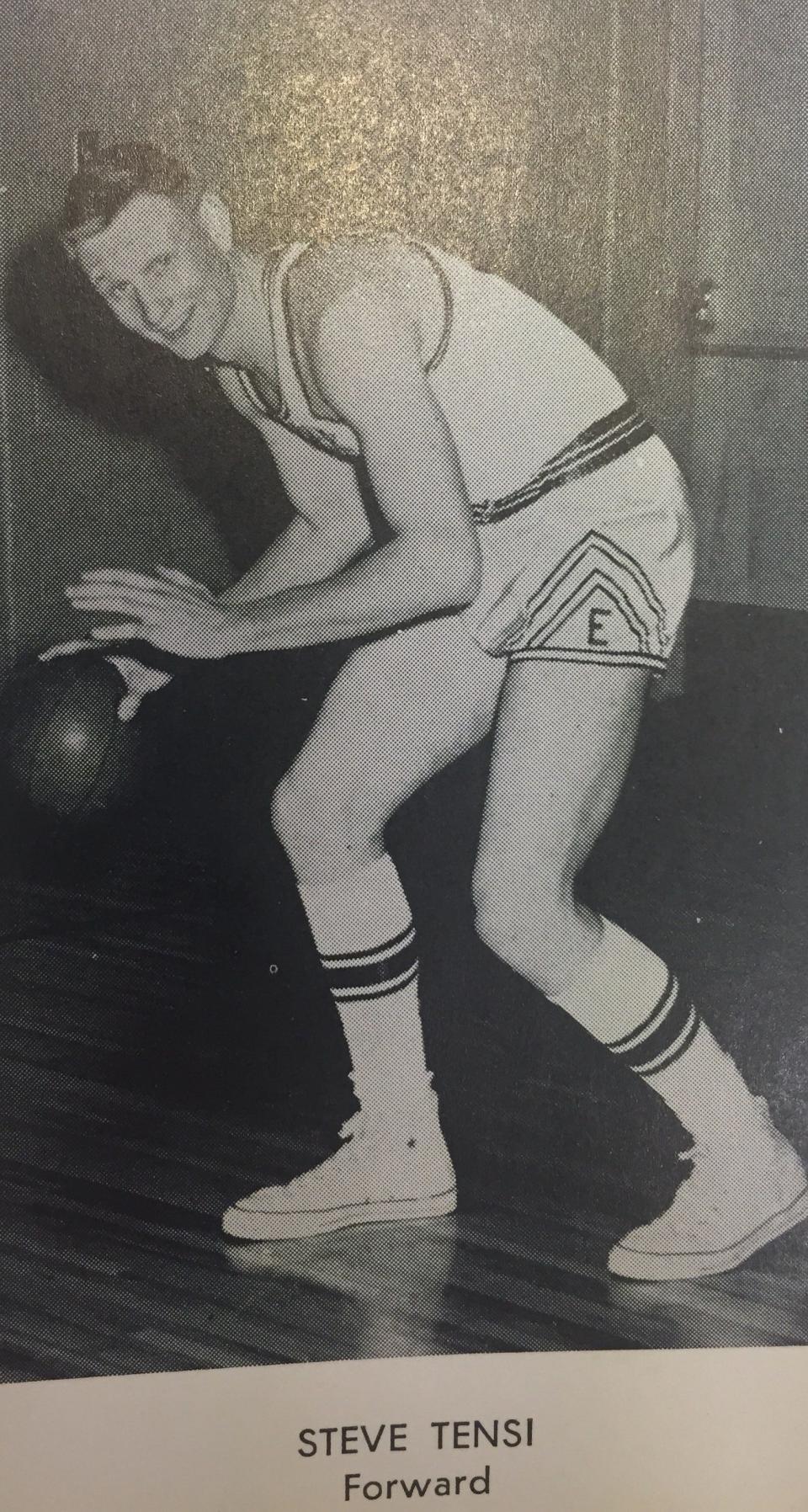 Elder's Steve Tensi poses for a 1961 yearbook photo. The next year, Tensi accepted a football scholarship where he became an All-American quarterback before going on to play for the Denver Broncos.