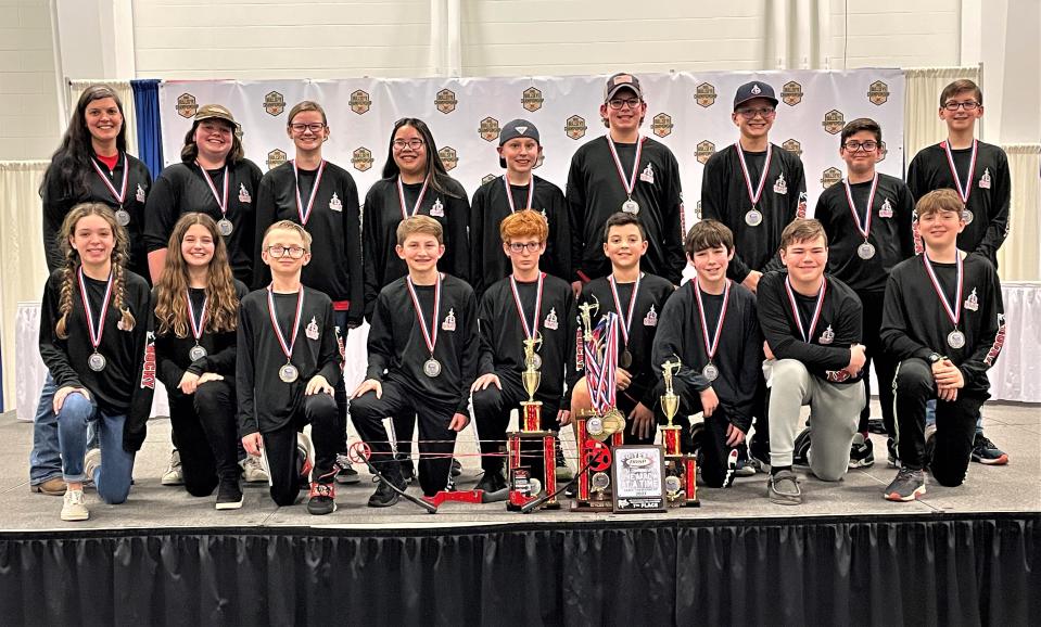 The Fairfield Christian Academy Middle School Archery team is headed to Nationals after winning the 2022 Ohio National Archery in the Schools Program (NASP) state tournament. The Knights won the state title for the Ohio NASP Archery Bullseye Championship.