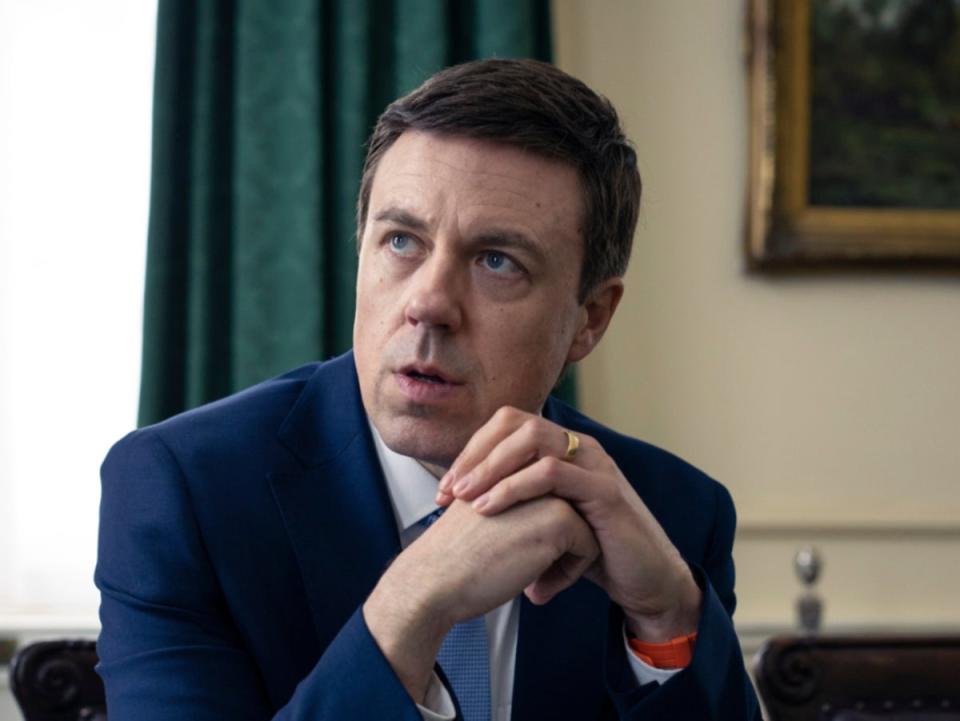 Andrew Buchan as Matt Hancock in ‘This England’ (Sky)