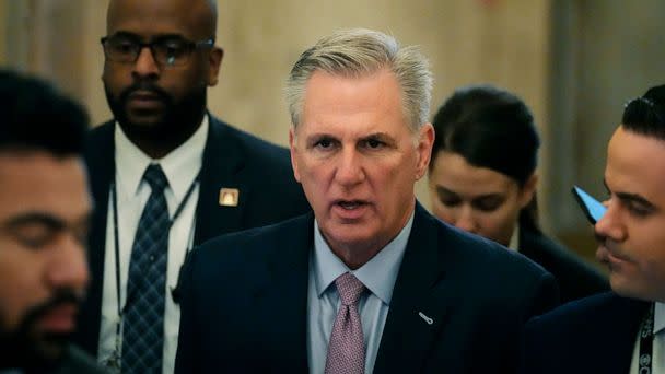 PHOTO: House Republican leader Kevin McCarthy arrives as the U.S. Capitol for the fourth day of the House's attempts to elect a speaker and convene the 118th Congress in Washington, Jan. 6, 2023. (Matt Rourke/AP)