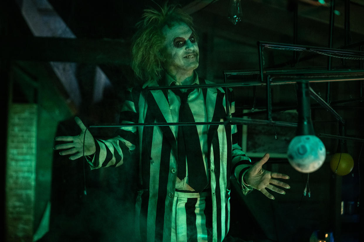 Michael Keaton as Beetlejuice in Beetlejuice Beetlejuice. (Warner Bros.)