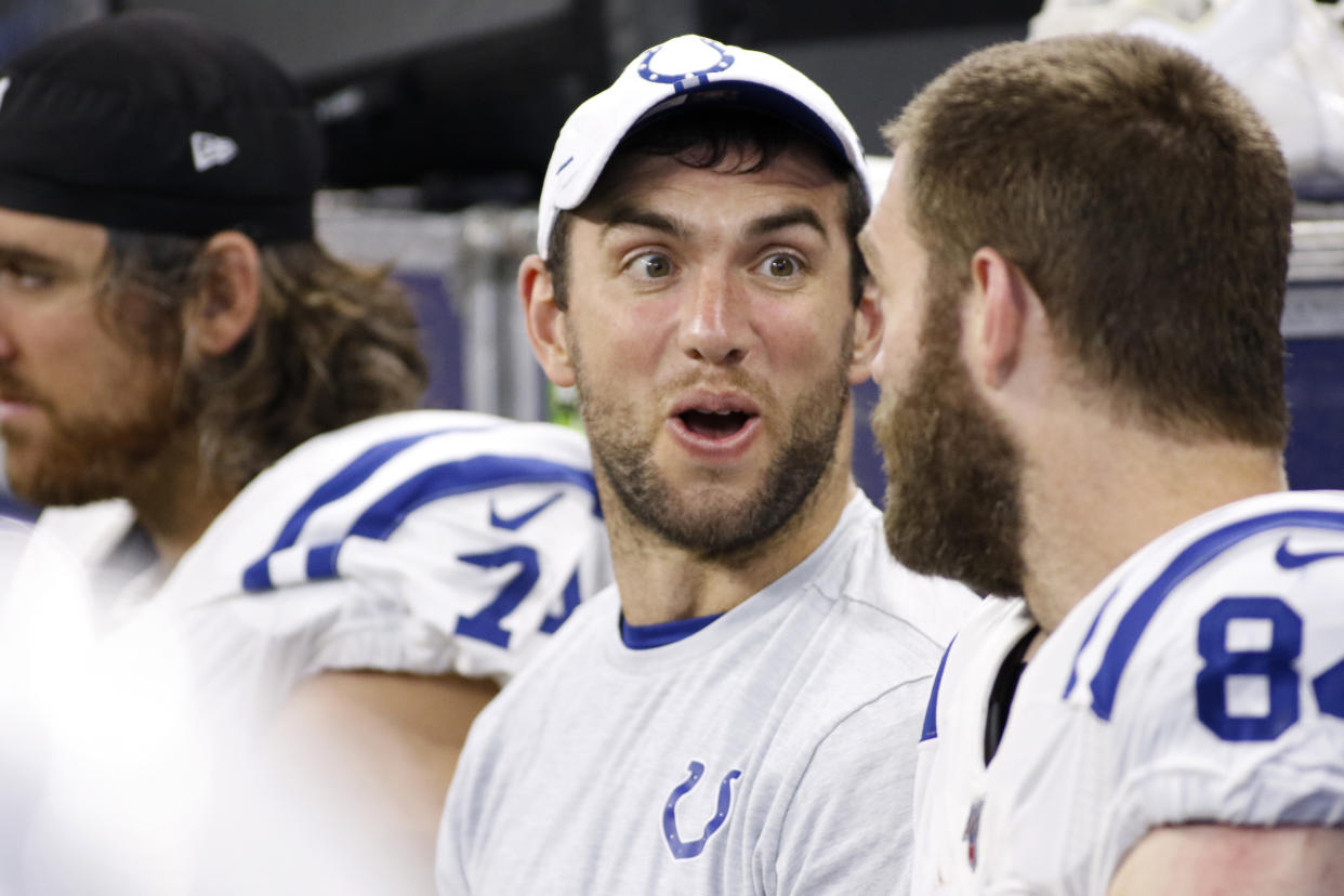 Most never got to see the unguarded Andrew Luck and his personality when he was with the Indianapolis Colts. (Photo by Justin Casterline/Getty Images)