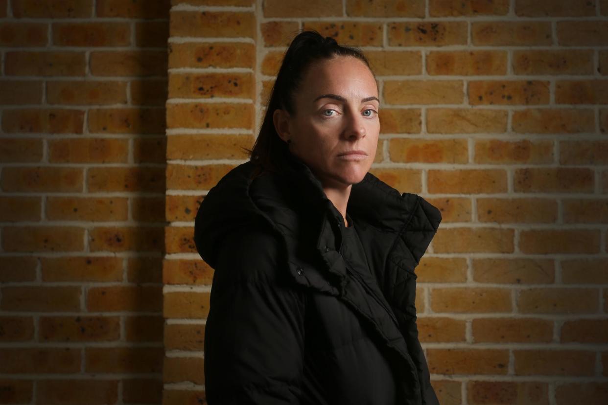 <span>‘There were measures that seemed unachievable for different body types’: cricketer Sarah Coyte says constant skinfold and weight checks in elite sport were a ‘big trigger’ for her eating disorder.</span><span>Photograph: Lisa Maree Williams/The Guardian</span>