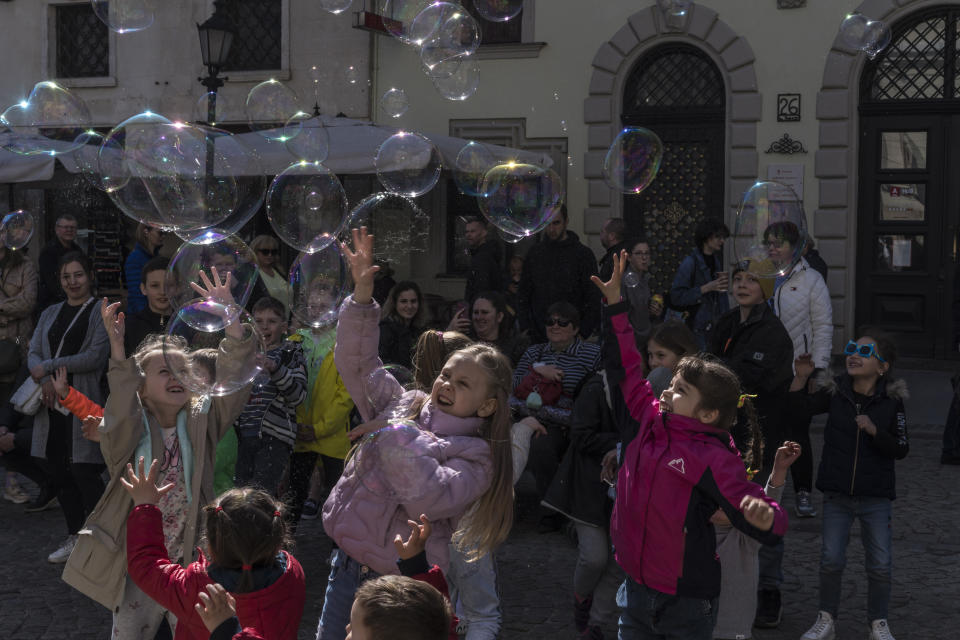 Lviv Ukraine with Phil McCausland (Brendan Hoffman for NBC News)