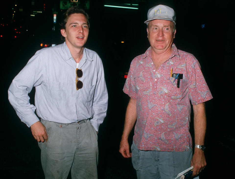 Andrew McCarthy and Father at the Premiere of &#39;Madame Butterfly&#39;, New York City, New York City. (Photo by Ron Galella/Ron Galella Collection via Getty Images)