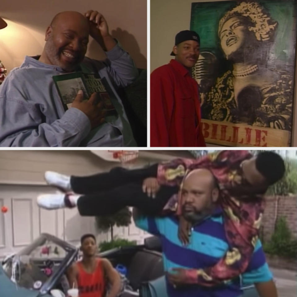 Avery's dressing room; Avery and DJ Jazzy Jeff in "The Fresh Prince of Bel-Air"