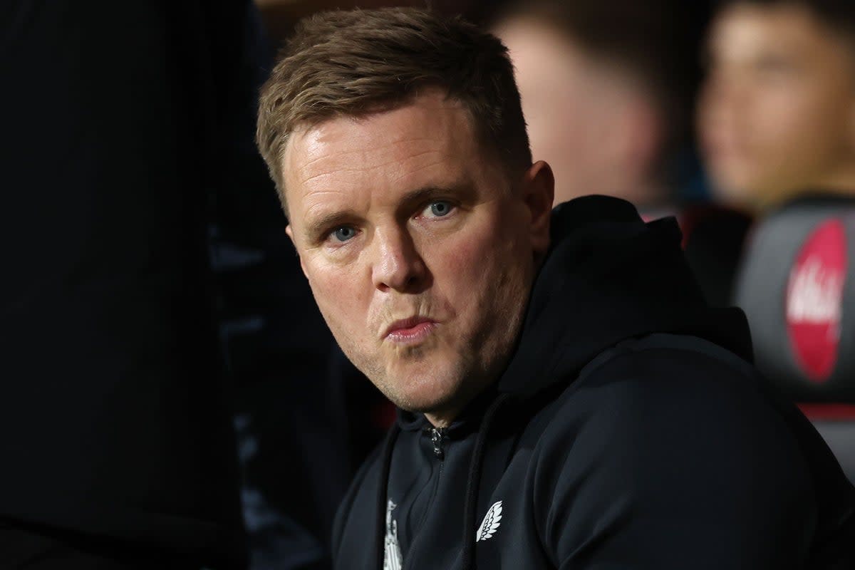 Newcastle head coach Eddie Howe is confident his team is playing well enough to win games (Steven Paston/PA) (PA Wire)