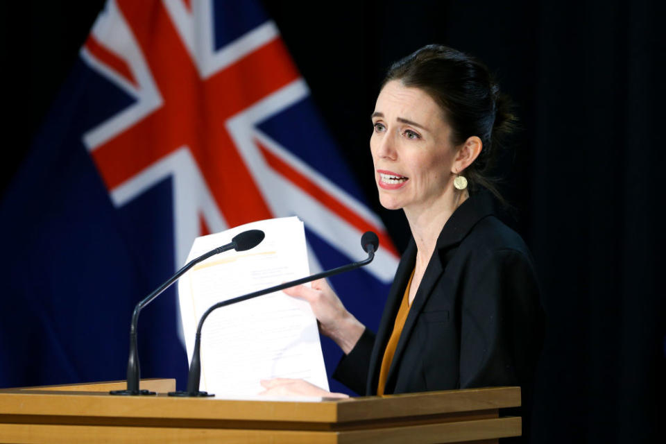 Jacinda Ardern called New Zealand's latest restrictions 'level 2.5'. Source: Getty