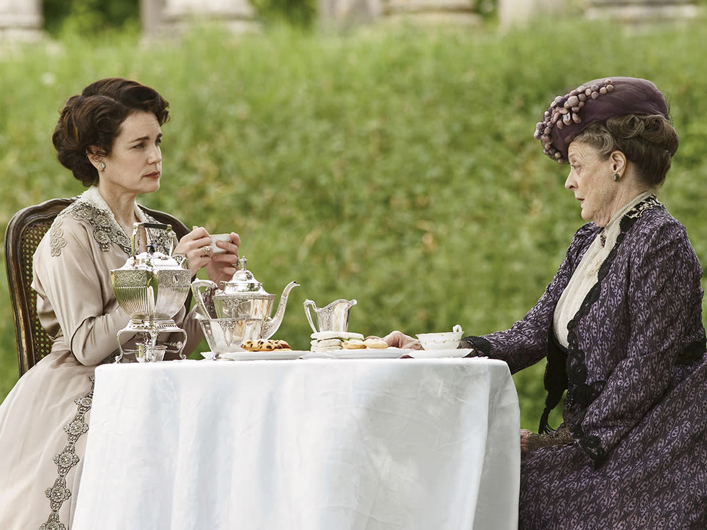 Elizabeth McGovern as Cora Crawley and Maggie Smith as Dowager Countess in Downton Abbey. (Photo: PBS)