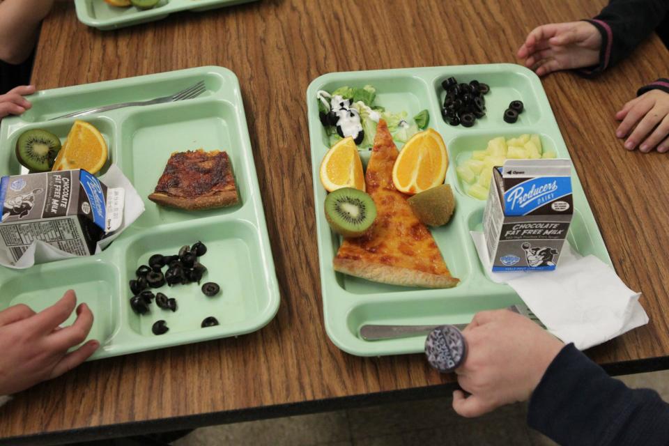 Some schools that have reopened offer fewer meal choices at lunch. Buffets are out, in favor of prepackaged meals that can be made more safely and minimize the risk of infection because not a lot of people touch them.