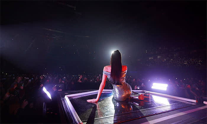 Aitana Ocaña en su concierto en el Wizink Center de Madrid