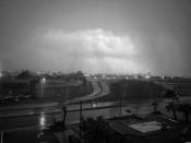 <p>Heavy rain from the initial feeder band of storms fed by Hurricane Irma hit the Miami International Airport early Saturday. (Photo: Holly Bailey/Yahoo News) </p>