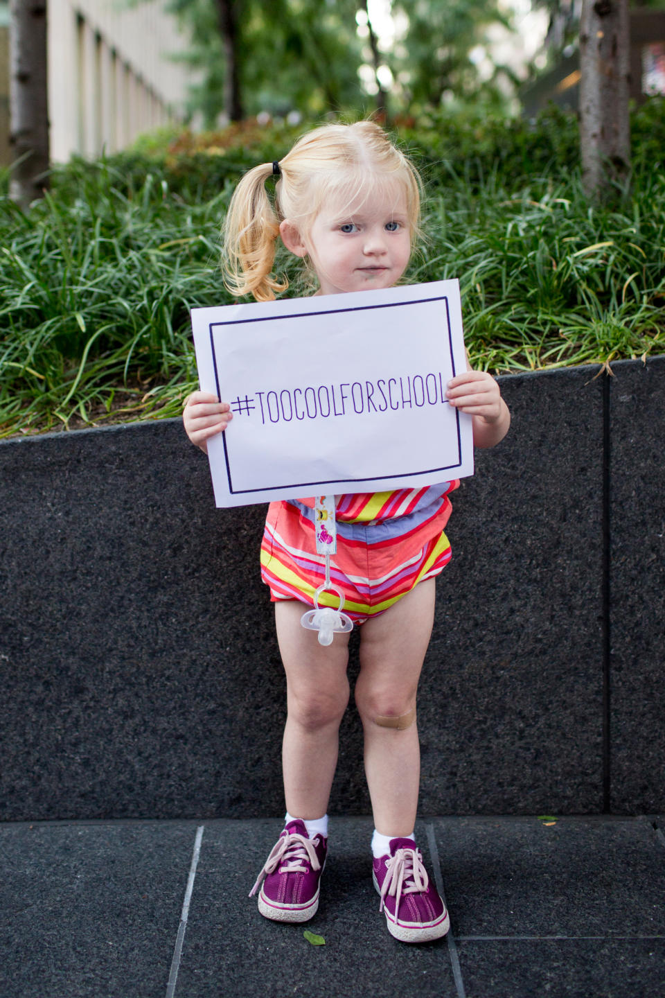 DIY back to school signs - #TooCoolForSchool (Samantha Okazaki / TODAY)