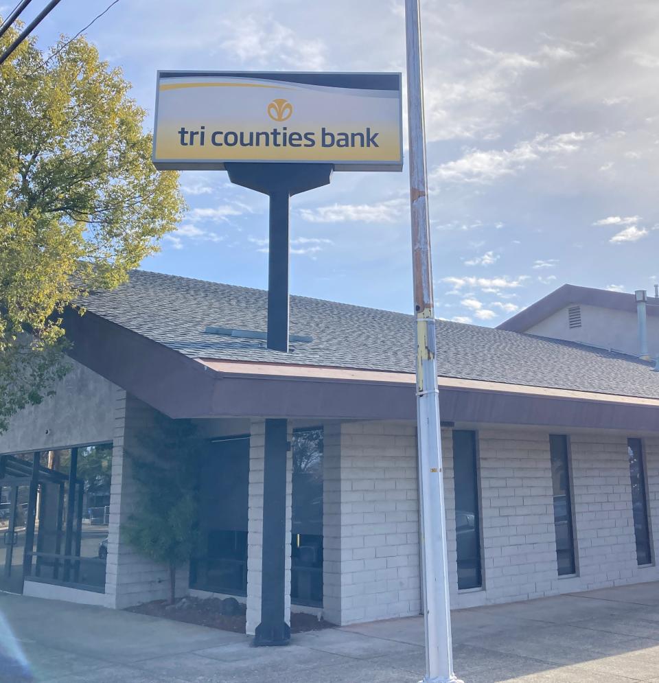 The Tri Counties Bank branch in downtown Redding.