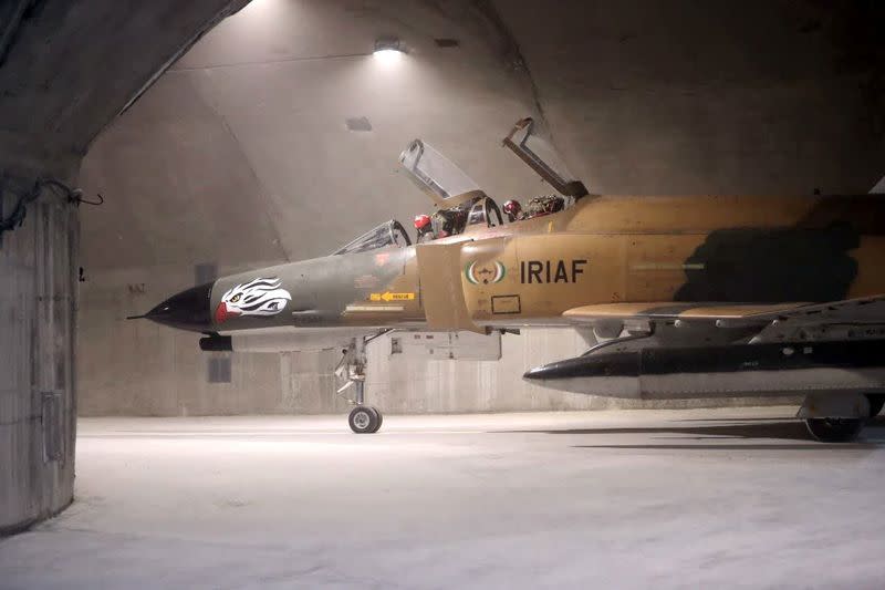 Iran unveils underground air force base