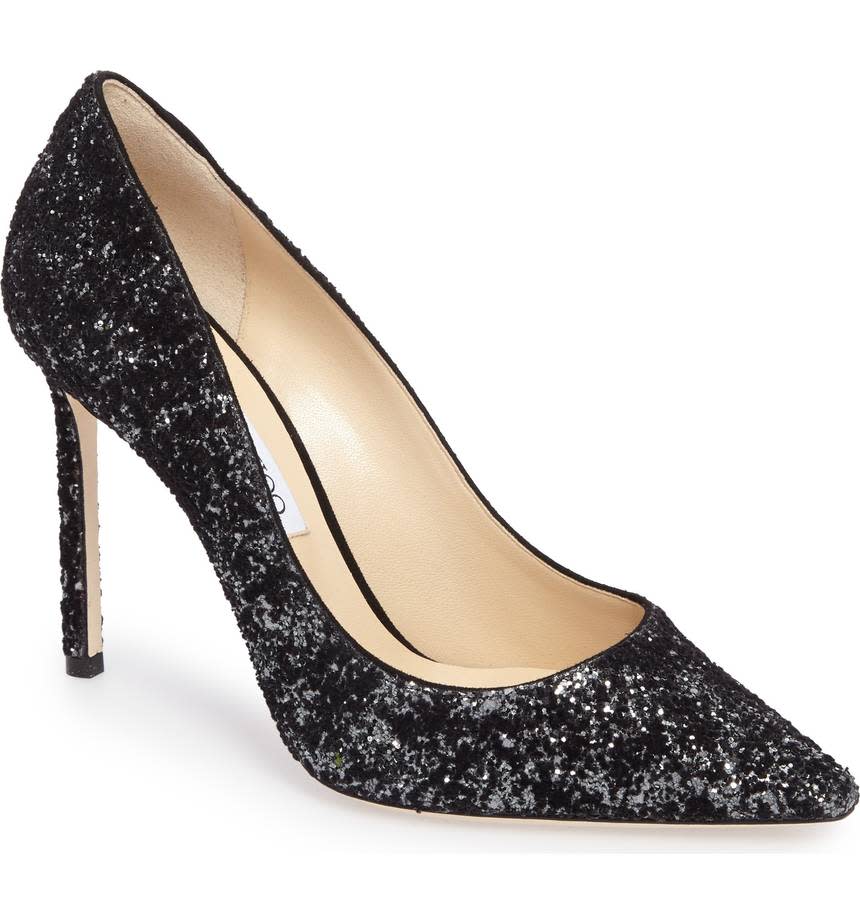 Romy Textured Glitter Pump